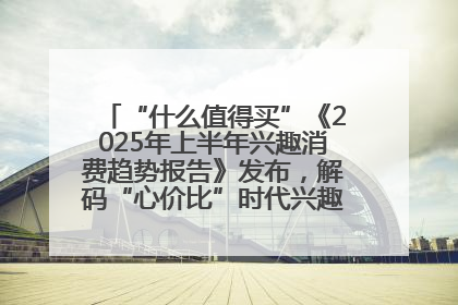 “什么值得买”《2025年上半年兴趣消费趋势报告》发布，解码“心价比”时代兴趣消费新范式