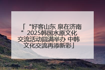 “好客山东 泉在济南”2025韩国水原文化交流活动圆满举办 中韩文化交流再添新彩