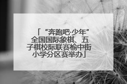 “奔跑吧·少年” 全国国际象棋、五子棋校际联赛榆中街小学分区赛举办