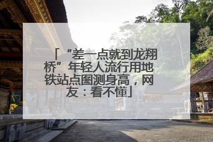 “差一点就到龙翔桥”年轻人流行用地铁站点图测身高，网友：看不懂