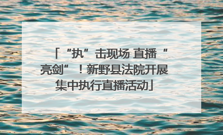 “执”击现场 直播“亮剑”！新野县法院开展集中执行直播活动