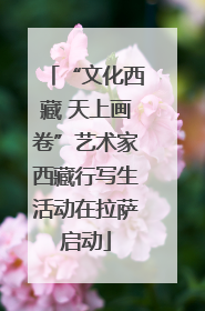 “文化西藏 天上画卷”艺术家西藏行写生活动在拉萨启动