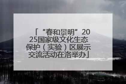 “春和景明”2025国家级文化生态保护（实验）区展示交流活动在洛举办