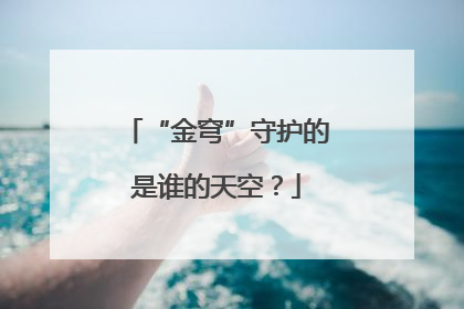 “金穹”守护的是谁的天空？