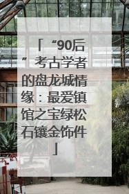 “90后”考古学者的盘龙城情缘：最爱镇馆之宝绿松石镶金饰件