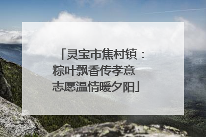 灵宝市焦村镇：粽叶飘香传孝意 志愿温情暖夕阳