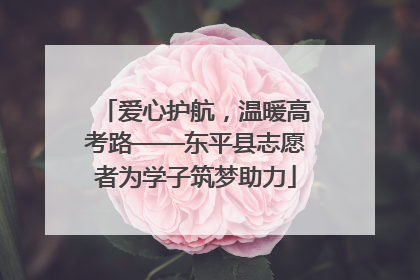 爱心护航，温暖高考路——东平县志愿者为学子筑梦助力