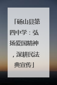 砀山县第四中学：弘扬爱国精神，深耕民法典宣传