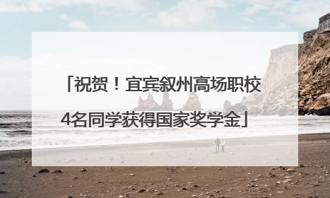 祝贺！宜宾叙州高场职校4名同学获得国家奖学金
