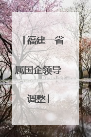 福建一省属国企领导调整
