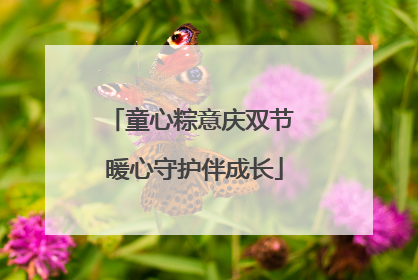 童心粽意庆双节 暖心守护伴成长