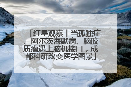 红星观察丨当孤独症、阿尔茨海默病、脑胶质瘤遇上脑机接口，成都科研改变医学图景