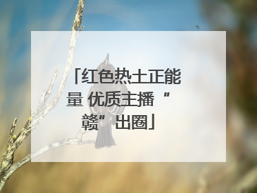 红色热土正能量 优质主播“赣”出圈