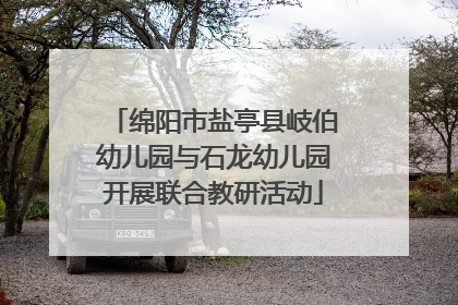 绵阳市盐亭县岐伯幼儿园与石龙幼儿园开展联合教研活动