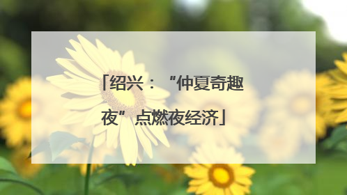 绍兴：“仲夏奇趣夜”点燃夜经济