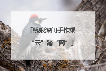 绣娘深闺手作乘“云”踏“网”