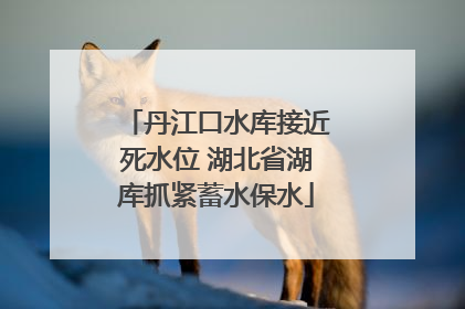 丹江口水库接近死水位 湖北省湖库抓紧蓄水保水