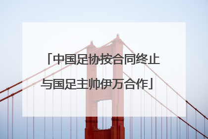 中国足协按合同终止与国足主帅伊万合作