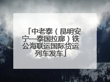 中老泰（昆明安宁—泰国拉廊）铁公海联运国际货运列车发车
