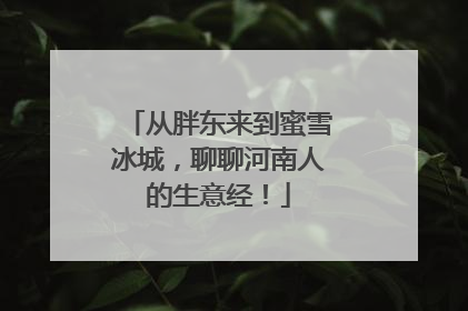 从胖东来到蜜雪冰城，聊聊河南人的生意经！