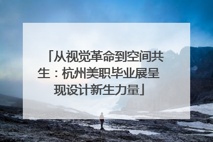 从视觉革命到空间共生：杭州美职毕业展呈现设计新生力量