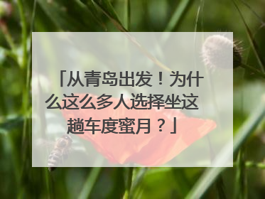 从青岛出发！为什么这么多人选择坐这趟车度蜜月？