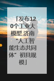 发布120个工业大模型 济南 “人工智能生态共同体”初具规模