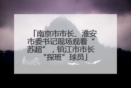 南京市市长、淮安市委书记现场观看“苏超”，镇江市市长“探班”球员