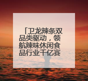 卫龙辣条双品类驱动，领航辣味休闲食品行业千亿赛道
