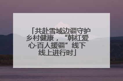 共赴雪域边疆守护乡村健康，“韩红爱心·百人援疆”线下线上进行时