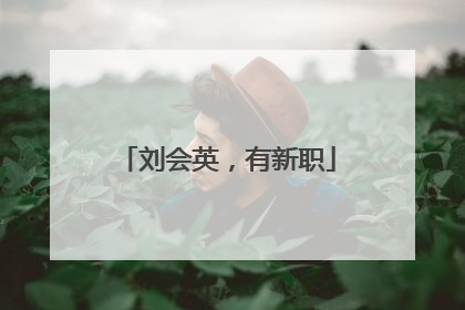 刘会英，有新职