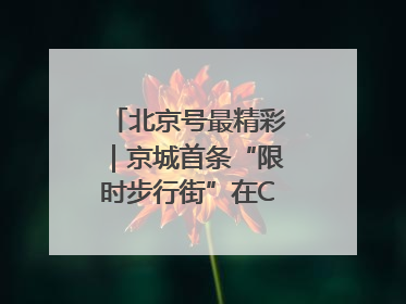北京号最精彩｜京城首条“限时步行街”在CBD商圈开街