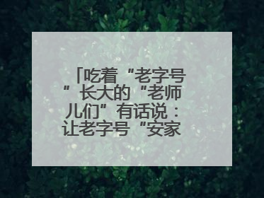 吃着“老字号”长大的“老师儿们”有话说：让老字号“安家”更“兴业”