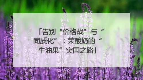 告别“价格战”与“同质化”：茉酸奶的“牛油果”突围之路