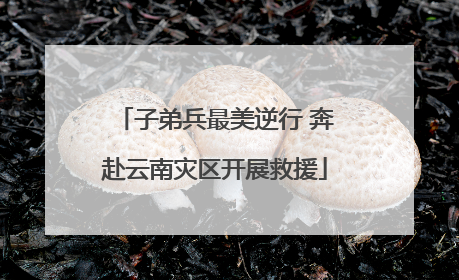 子弟兵最美逆行 奔赴云南灾区开展救援