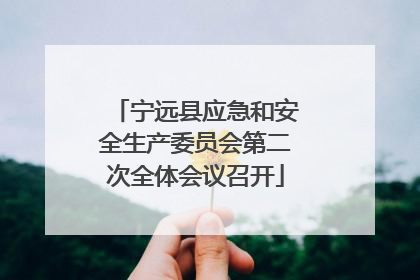 宁远县应急和安全生产委员会第二次全体会议召开