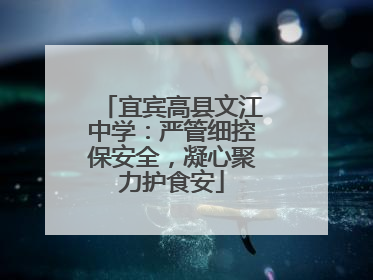 宜宾高县文江中学：严管细控保安全，凝心聚力护食安