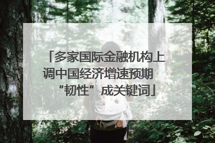 多家国际金融机构上调中国经济增速预期 “韧性”成关键词