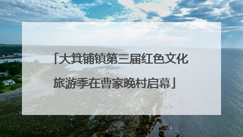 大箕铺镇第三届红色文化旅游季在曹家晚村启幕