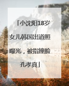 小沈阳18岁女儿韩国出道照曝光，被指撞脸孔孝真
