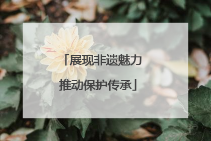 展现非遗魅力 推动保护传承