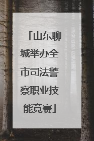 山东聊城举办全市司法警察职业技能竞赛