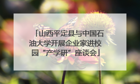 山西平定县与中国石油大学开展企业家进校园“产学研”座谈会