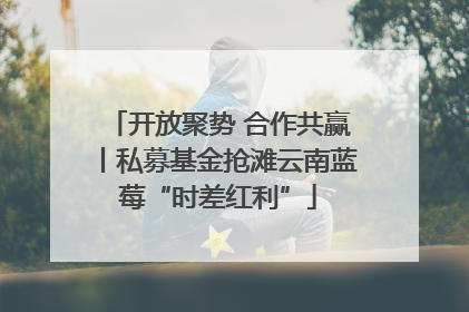 开放聚势 合作共赢丨私募基金抢滩云南蓝莓“时差红利”