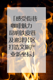 感受街巷咖啡魅力 昆明铁皮巷及巡津片区打造文旅产业新坐标
