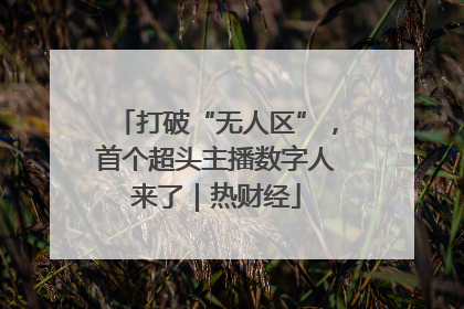打破“无人区”，首个超头主播数字人来了｜热财经