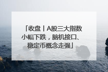 收盘丨A股三大指数小幅下跌，脑机接口、稳定币概念走强