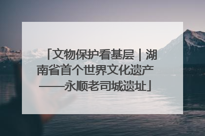 文物保护看基层｜湖南省首个世界文化遗产——永顺老司城遗址