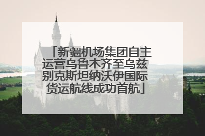 新疆机场集团自主运营乌鲁木齐至乌兹别克斯坦纳沃伊国际货运航线成功首航