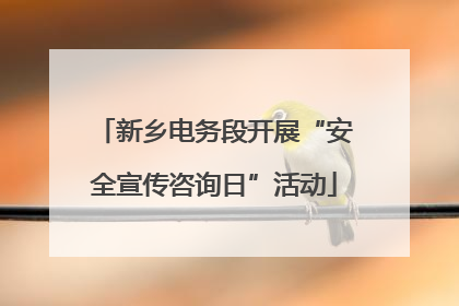 新乡电务段开展“安全宣传咨询日”活动